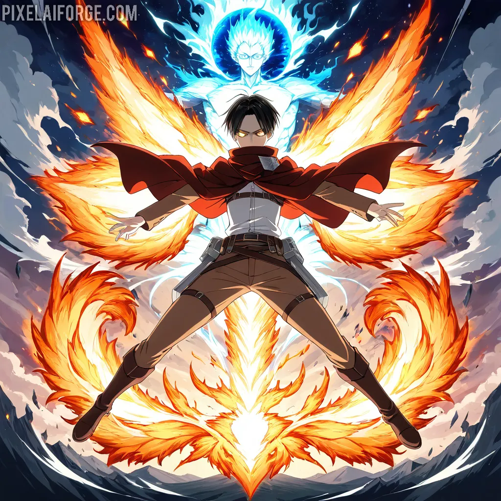 Eren Yeager de Attack on Titan: Imágenes Creadas con IA en PixelAIForge