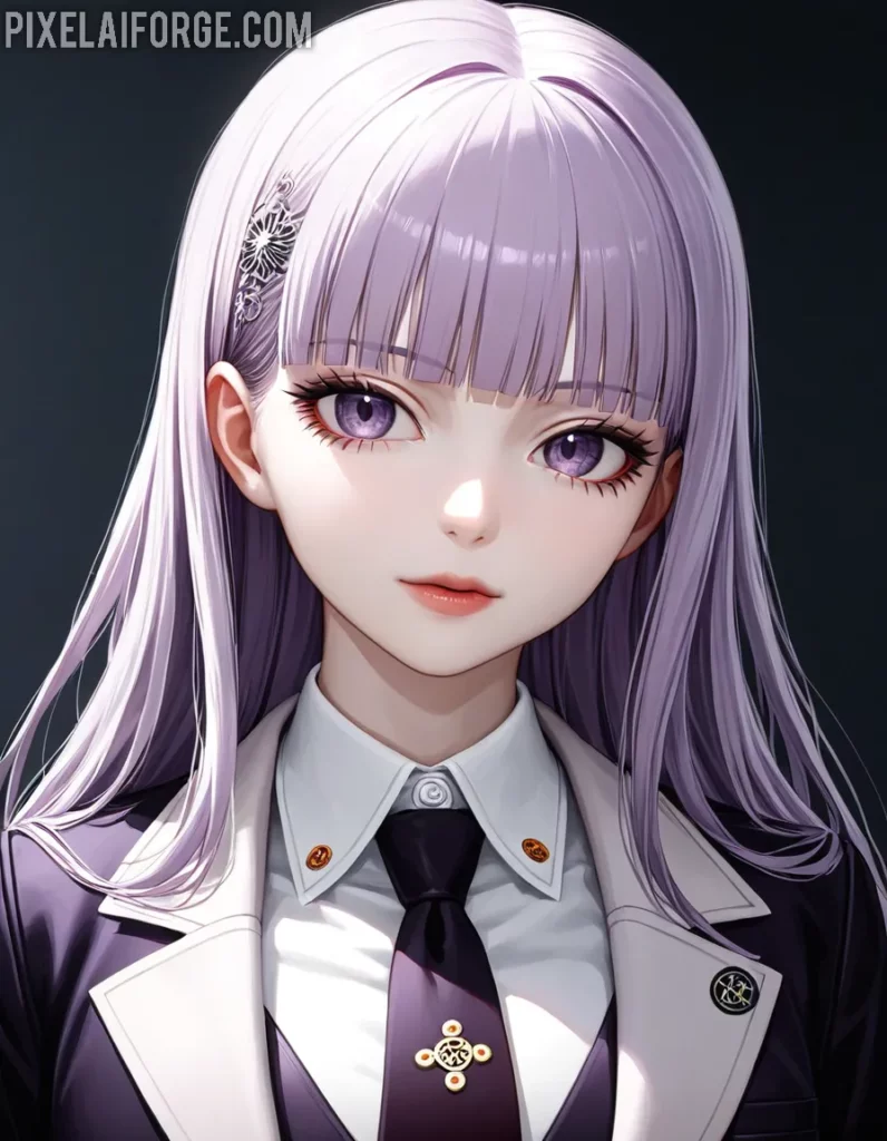 Kyouko Kirigiri Una detective fría pero brillante, recreada con IA