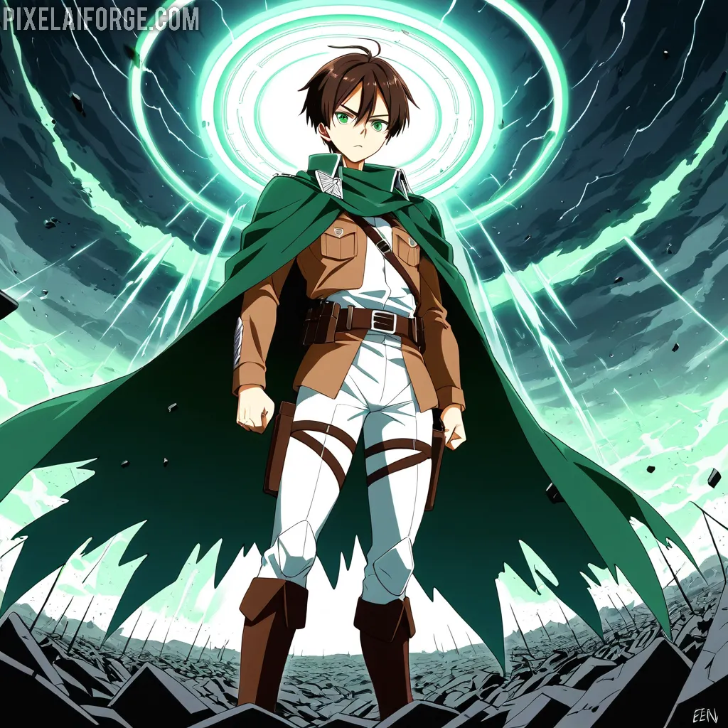 Levi Ackerman de Attack on Titan: Imágenes Creadas con IA en PixelAIForge
