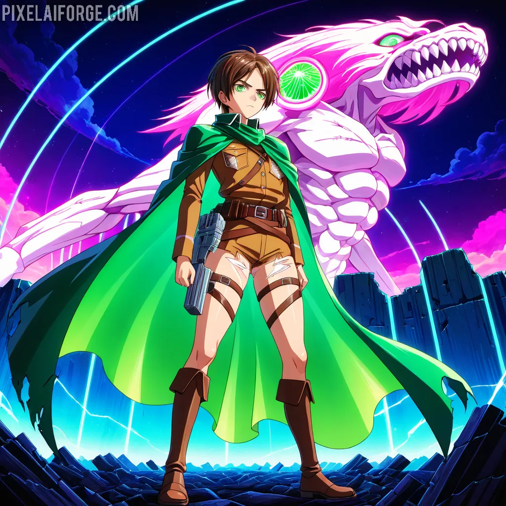 Levi Ackerman de Attack on Titan: Imágenes Creadas con IA en PixelAIForge