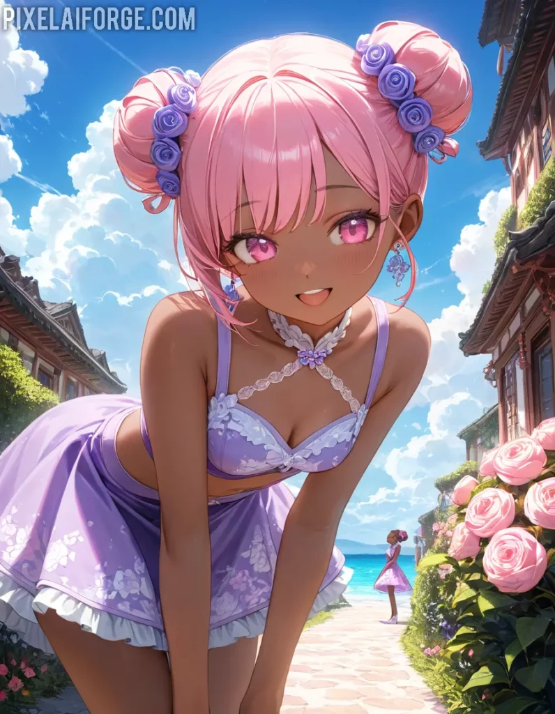Anime Beach Friendship: Summer Style and Serenity