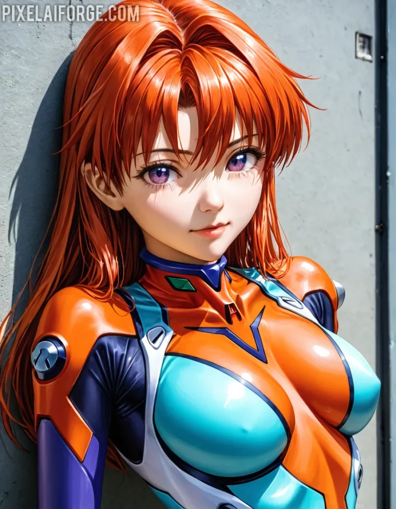 Arte Anime de Piloto Eva Creado con Fooocus AI