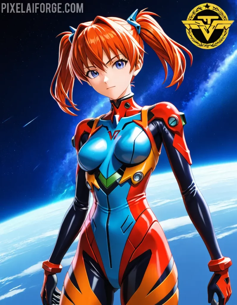 Arte Anime de Piloto Eva Creado con Fooocus AI