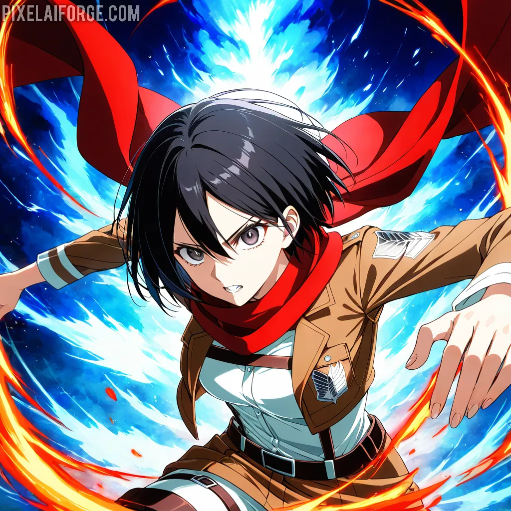 Arte Anime de Soldado Creado con Fooocus AI