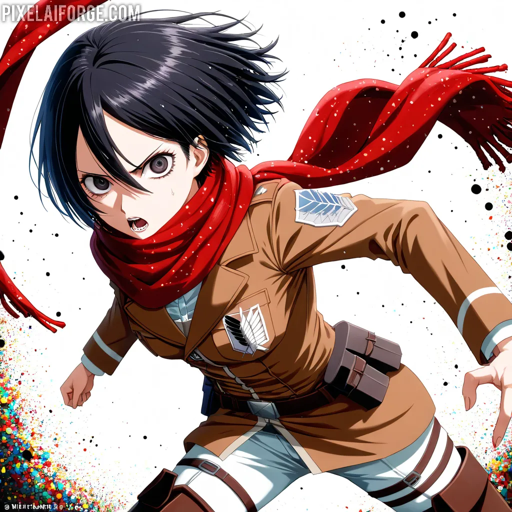 Arte Anime de Soldado Creado con Fooocus AI