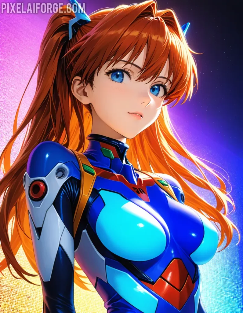 Asuka Langley Soryu en Arte IA Estilos y Técnicas