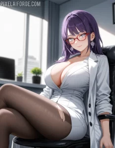 Dr. Hitomi Misterio profesional en High-Rise Invasion