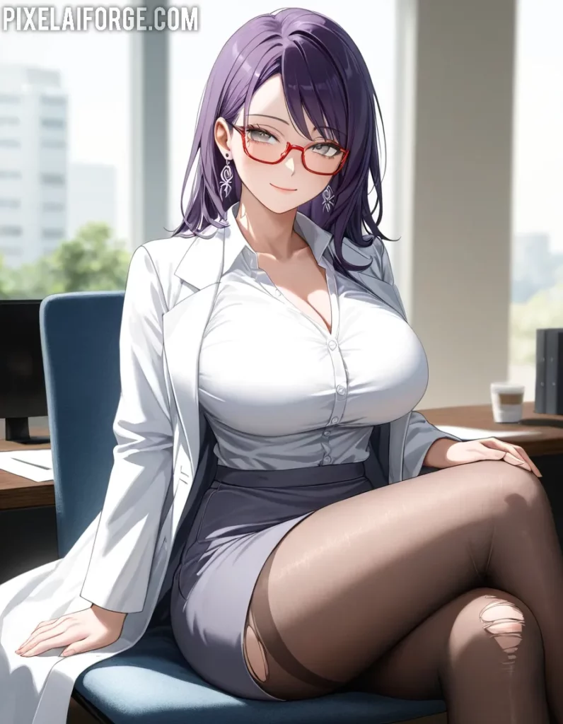 Dr. Hitomi Misterio profesional en High-Rise Invasion