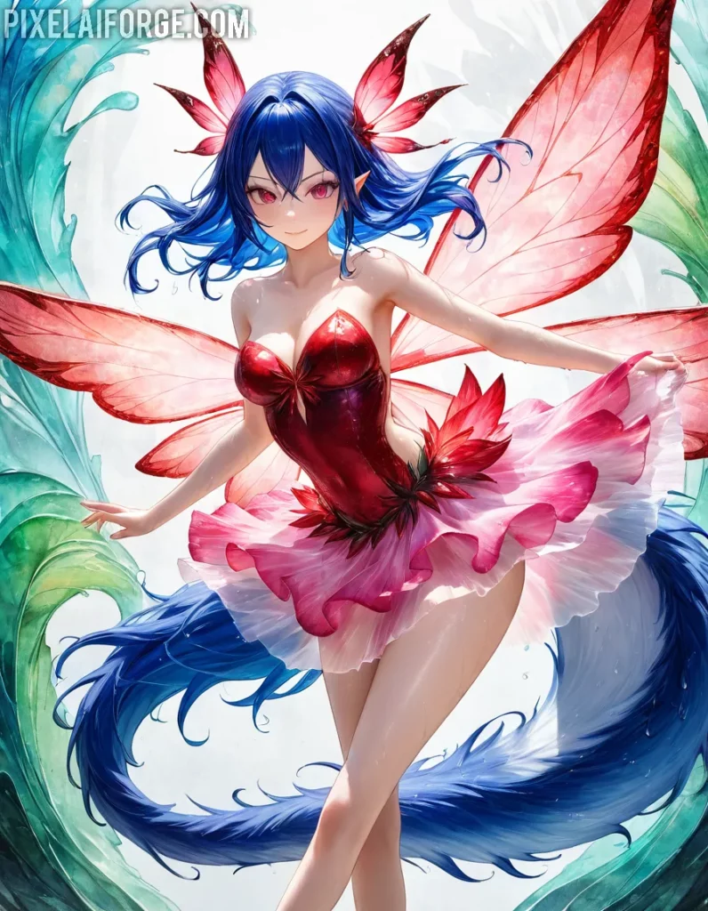 Enchanting Fairy Anime Art Created with Fooocus AI