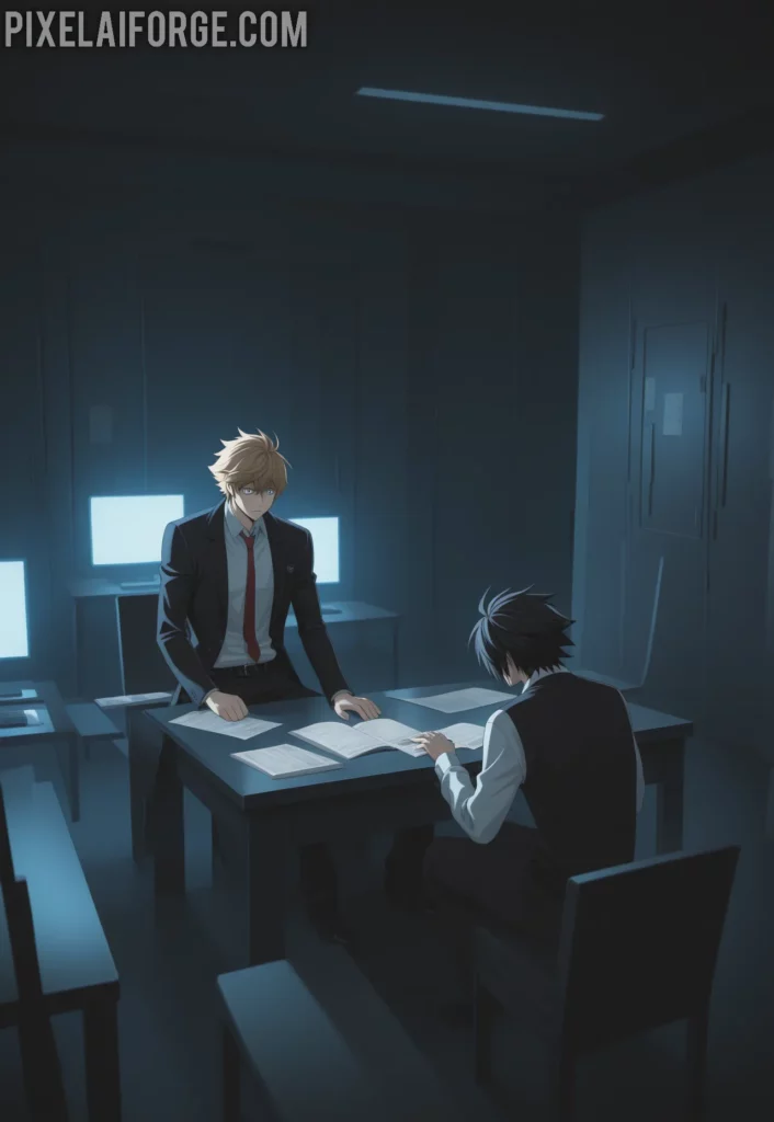 Enfrentamiento Inteligente L contra Light en Death Note