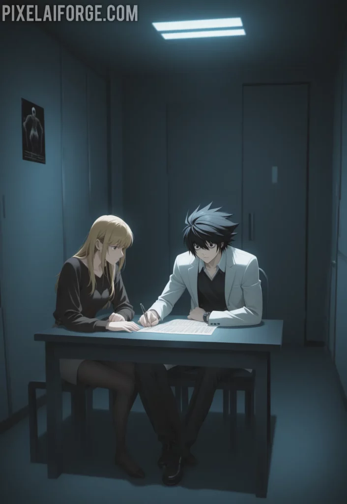 Enfrentamiento Inteligente L contra Light en Death Note