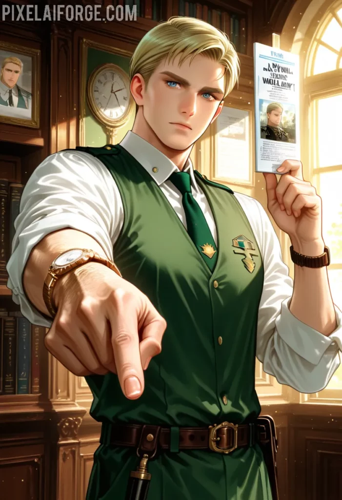 Erwin guiando al espectador a ver Shingeki no Kyojin online