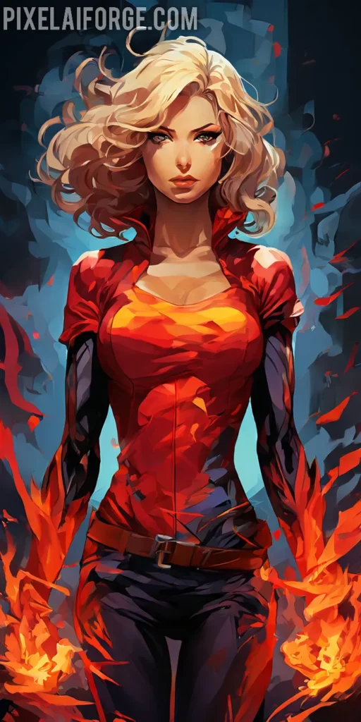 Fondos Creativos para Móvil: Superheroína Épica