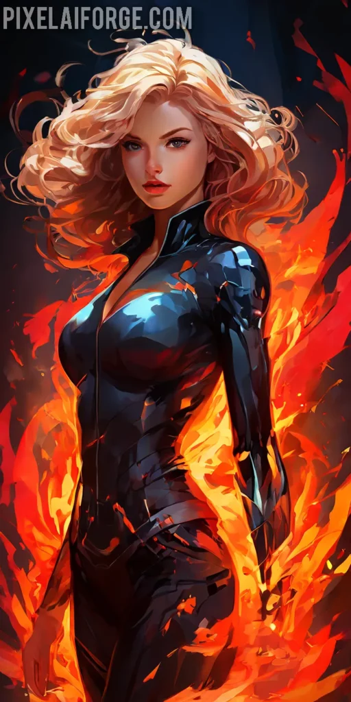 Fondos Creativos para Móvil: Superheroína Épica