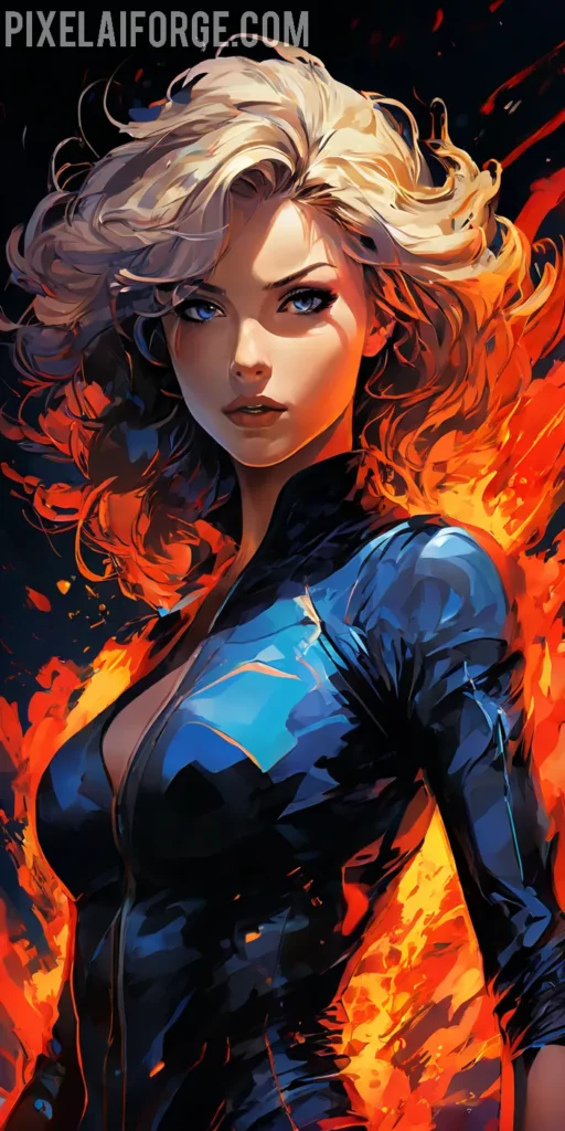 Fondos Creativos para Móvil: Superheroína Épica