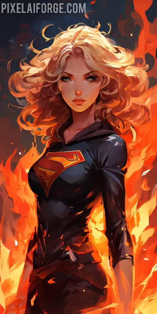 Fondos Creativos para Móvil: Superheroína Épica