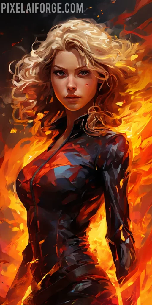 Fondos Creativos para Móvil: Superheroína Épica