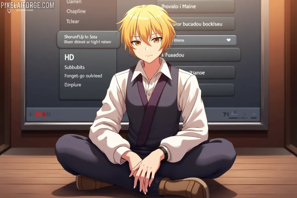 Rindō navega por opciones de visualización de Shokugeki no Soma buscando la mejor calidad y accesibilidad