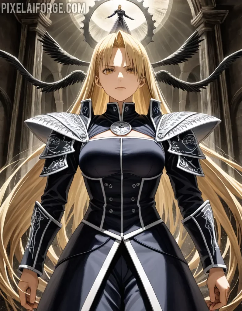 Riza Hawkeye 25 años, francotiradora de Fullmetal Alchemist