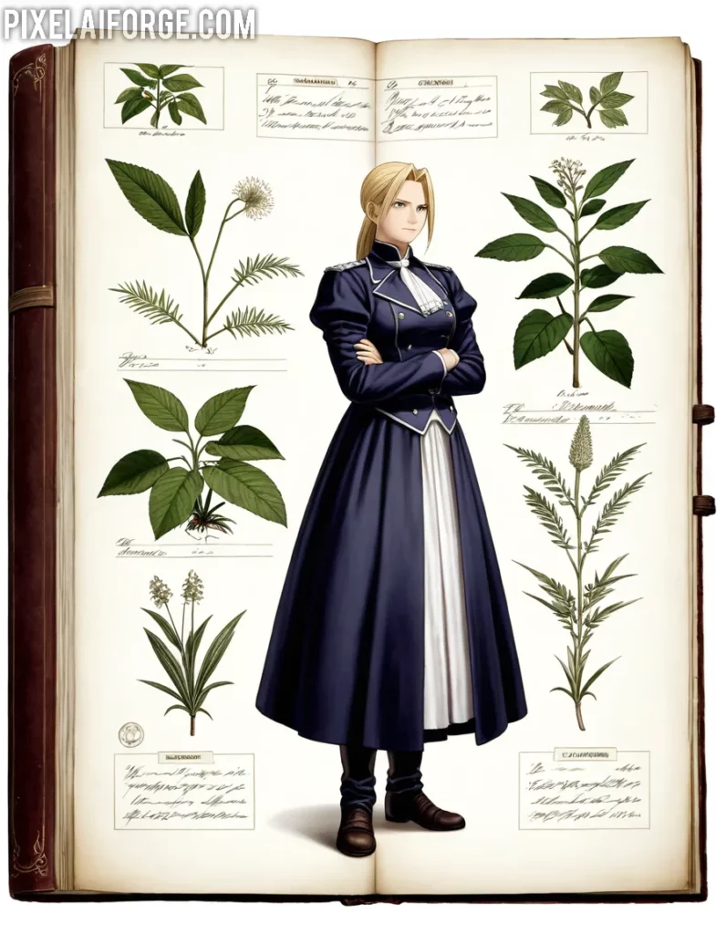 Riza Hawkeye 25 años, francotiradora de Fullmetal Alchemist