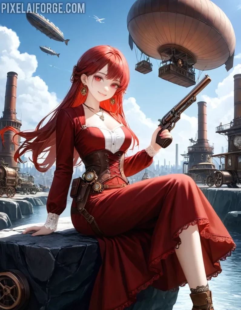 Steampunk Adventurer 20-25 años de valentía en anime