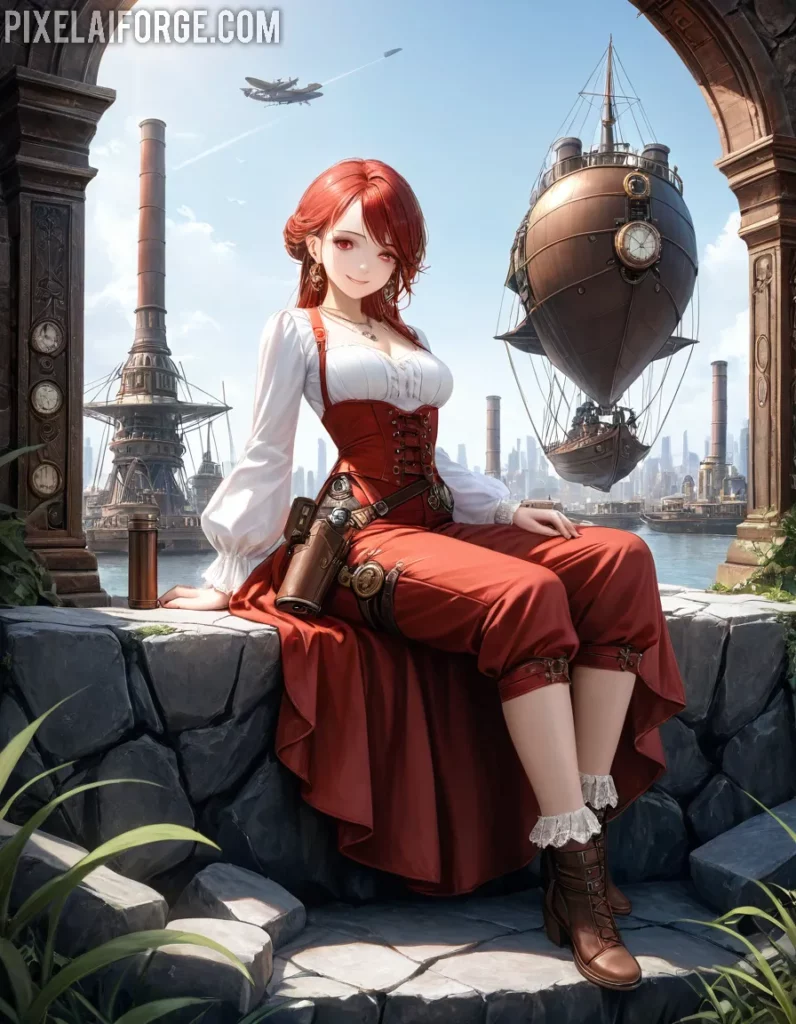 Steampunk Adventurer 20-25 años de valentía en anime