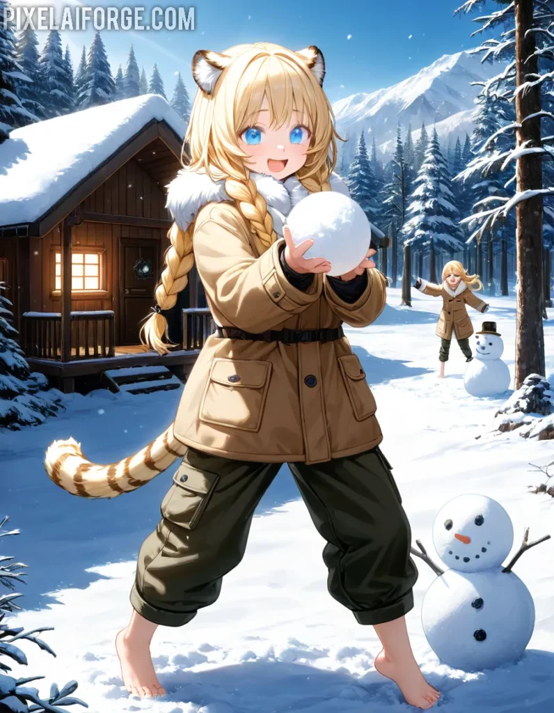 Winter Beast-Girl 15-18 años de diversión en anime