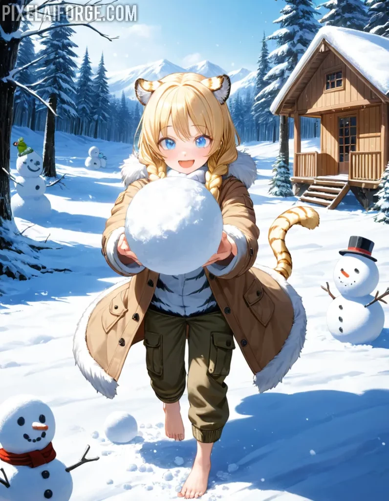 Winter Beast-Girl 15-18 años de diversión en anime