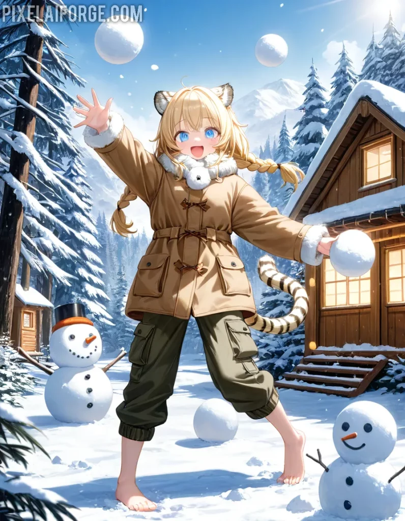 Winter Beast-Girl 15-18 años de diversión en anime