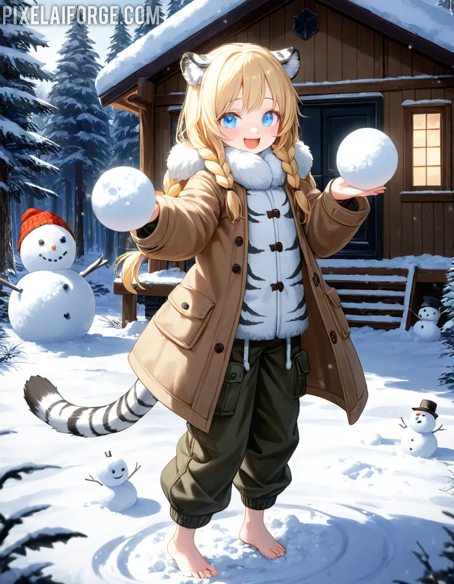Winter Beast-Girl 15-18 años de diversión en anime