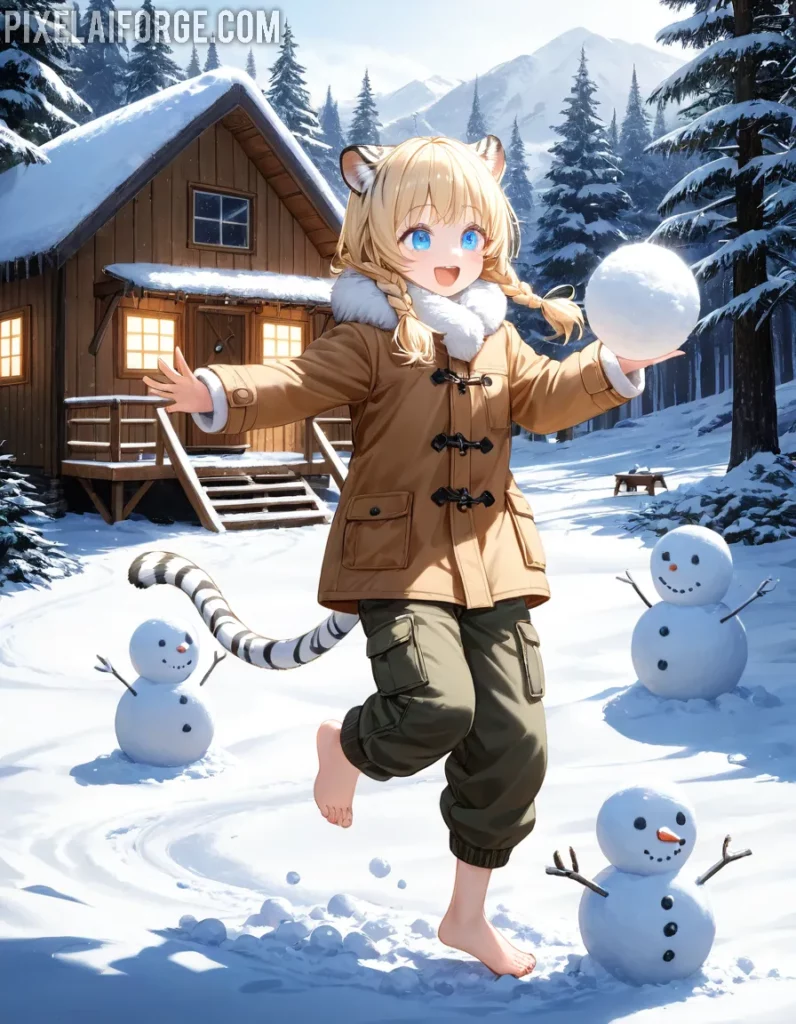 Winter Beast-Girl 15-18 años de diversión en anime