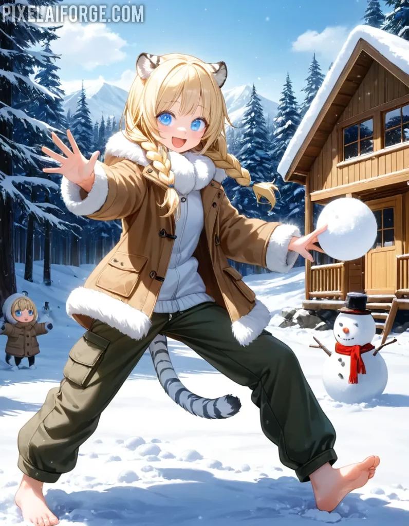 Winter Beast-Girl 15-18 años de diversión en anime