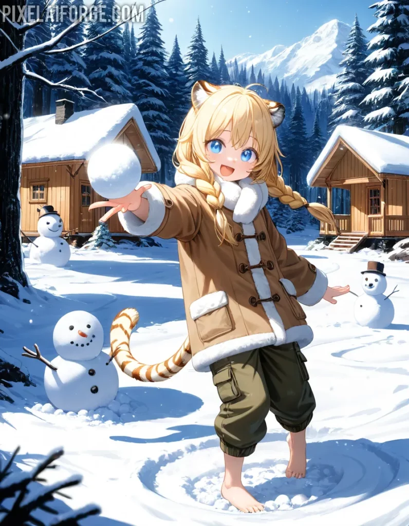 Winter Beast-Girl 15-18 años de diversión en anime