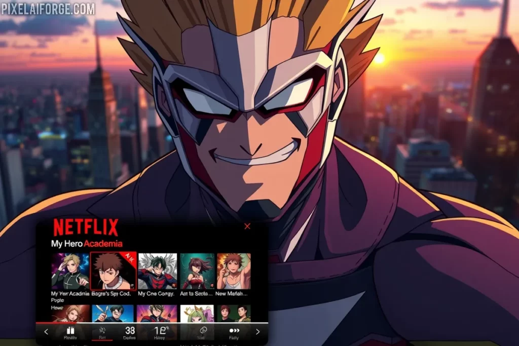All Might en Netflix para ver My Hero Academia online con doblaje en español.