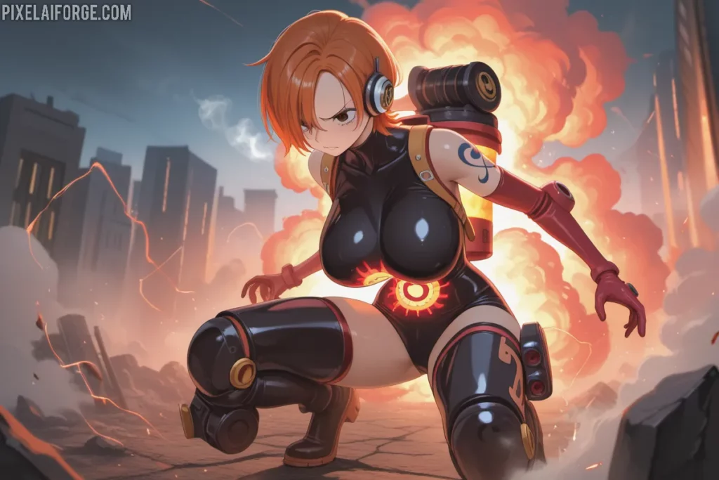 Chica anime usando comandos de voz para buscar anime