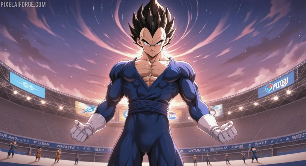 Goku, Vegeta y Gohan con Pluto TV para ver Dragon Ball Super gratis en castellano.
