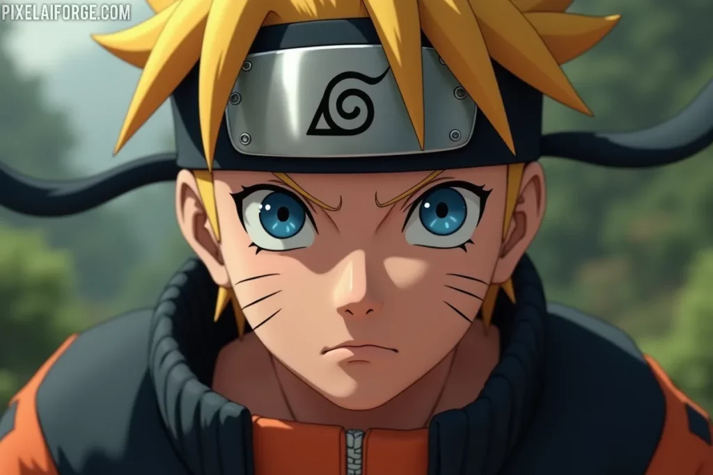 Naruto y Sasuke frente a una interfaz para ver Naruto Shippuden online en 2025.