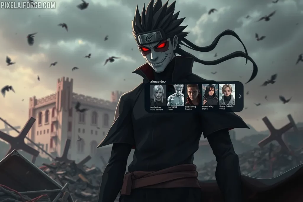 Pain en Amazon Prime para ver Naruto Shippuden online en español.