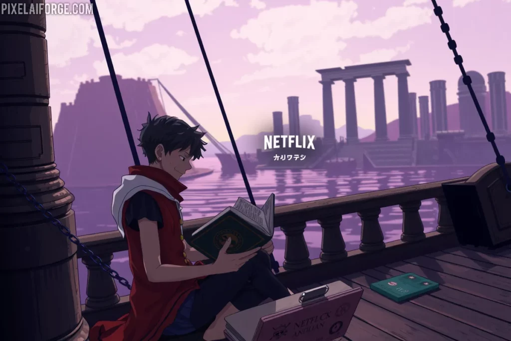 Robin con Netflix para ver One Piece live-action y anime gratis en 2025.