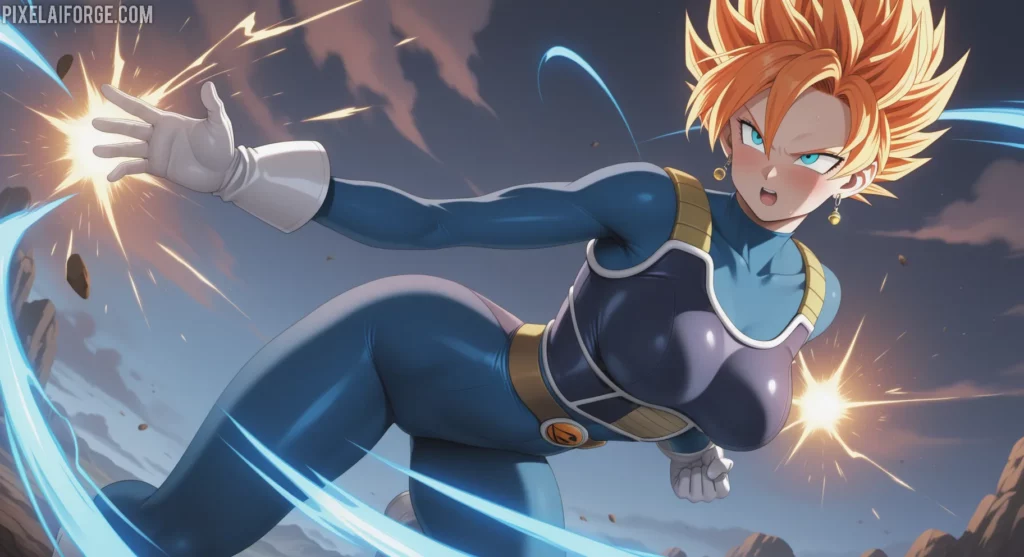 Vegeta Super Saiyan Blue con Crunchyroll para ver Dragon Ball Super en castellano.