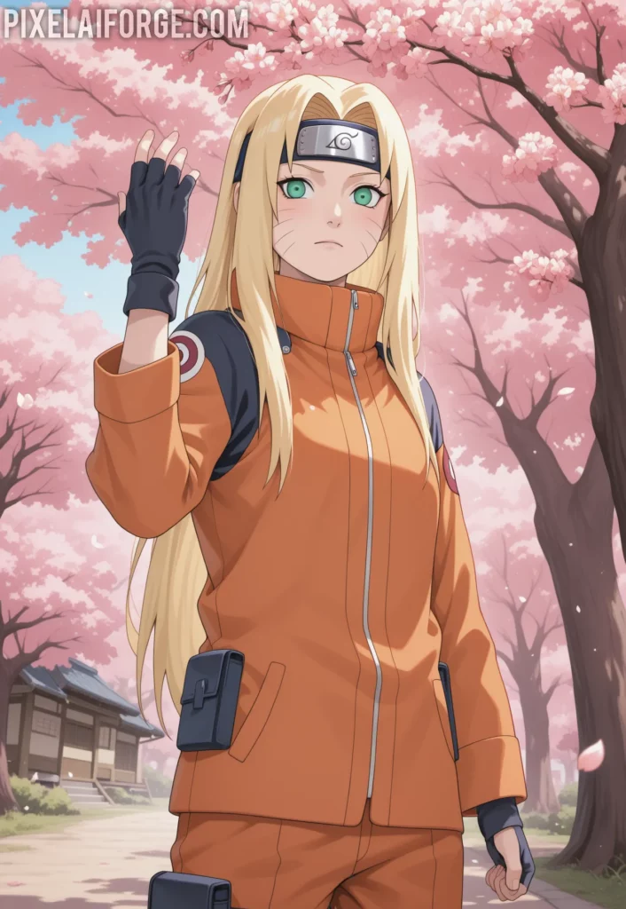 Aiko amidst Cherry Blossoms