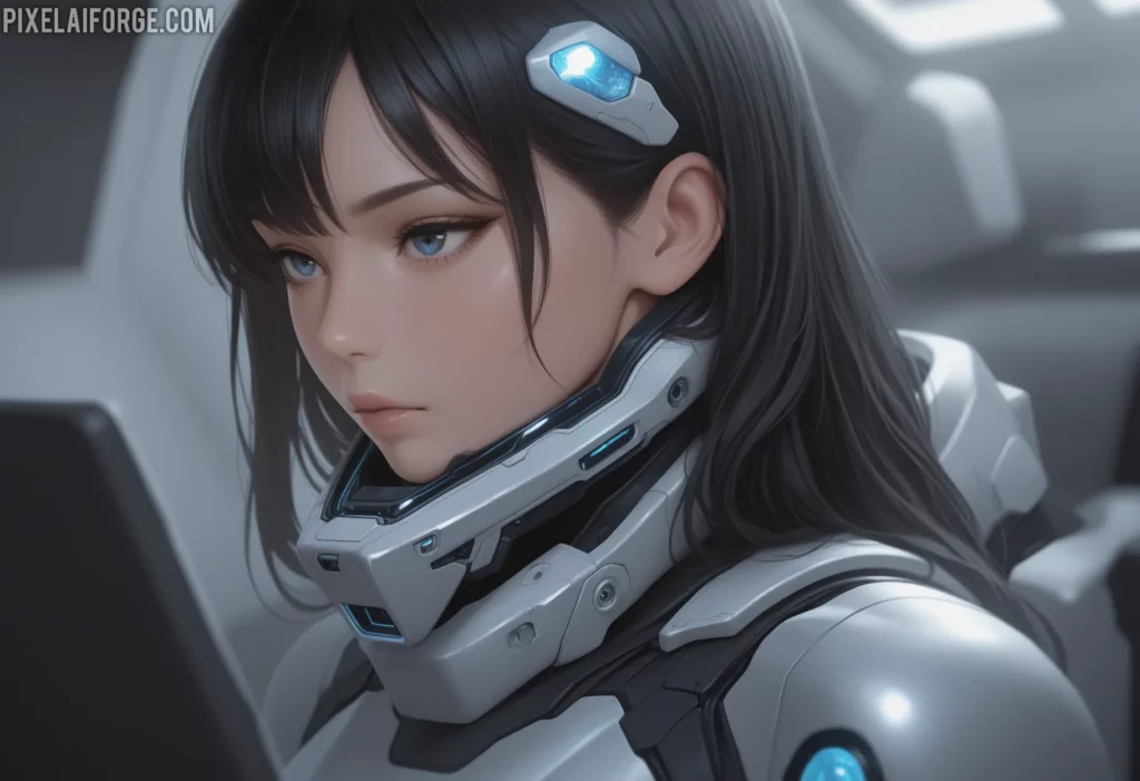 Aiko in Spacesuit