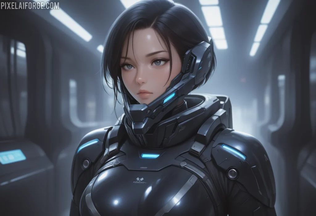 Aiko in Spacesuit