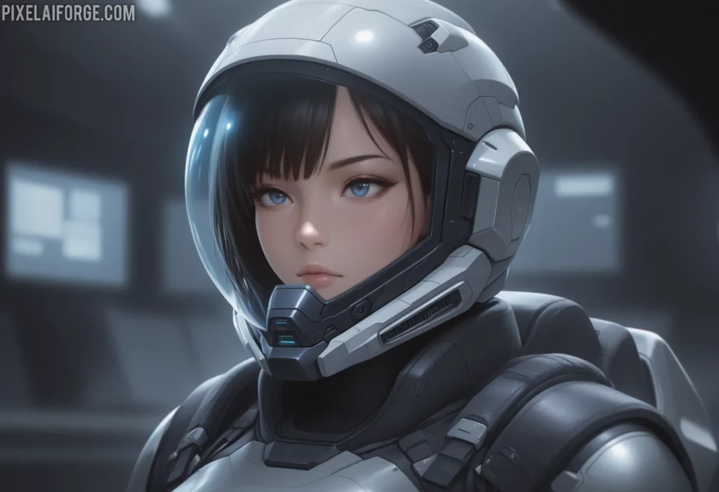 Aiko in Spacesuit