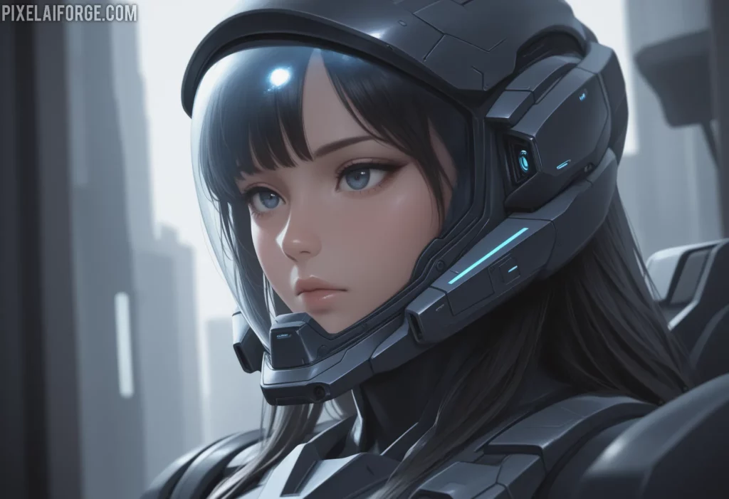 Aiko in Spacesuit