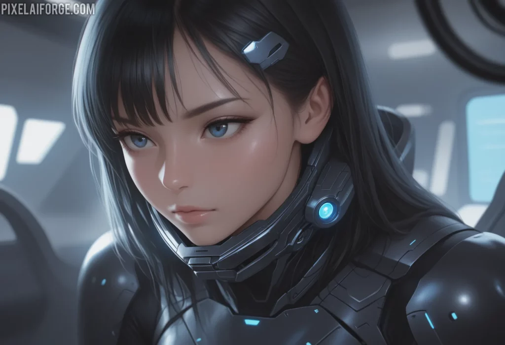 Aiko in Spacesuit