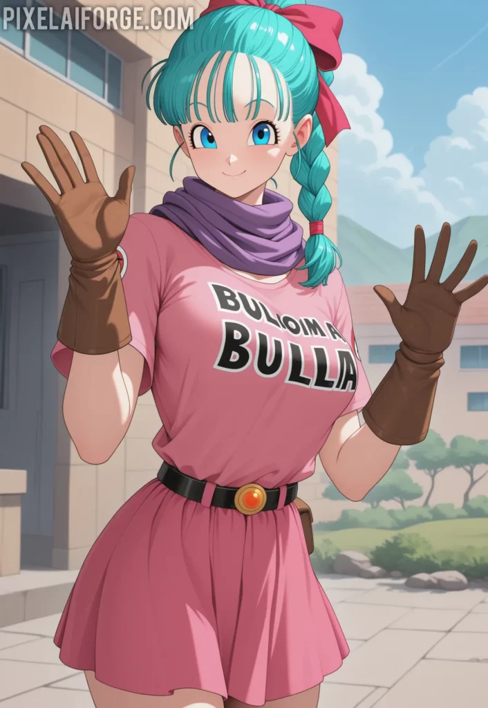 Bulma and Vegeta in Dragon Ball Z, showcasing their dynamic relationship