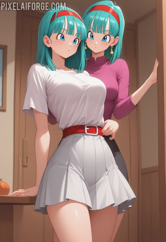 Bulma confronting Beerus in Dragon Ball Super, showcasing her fearless personality