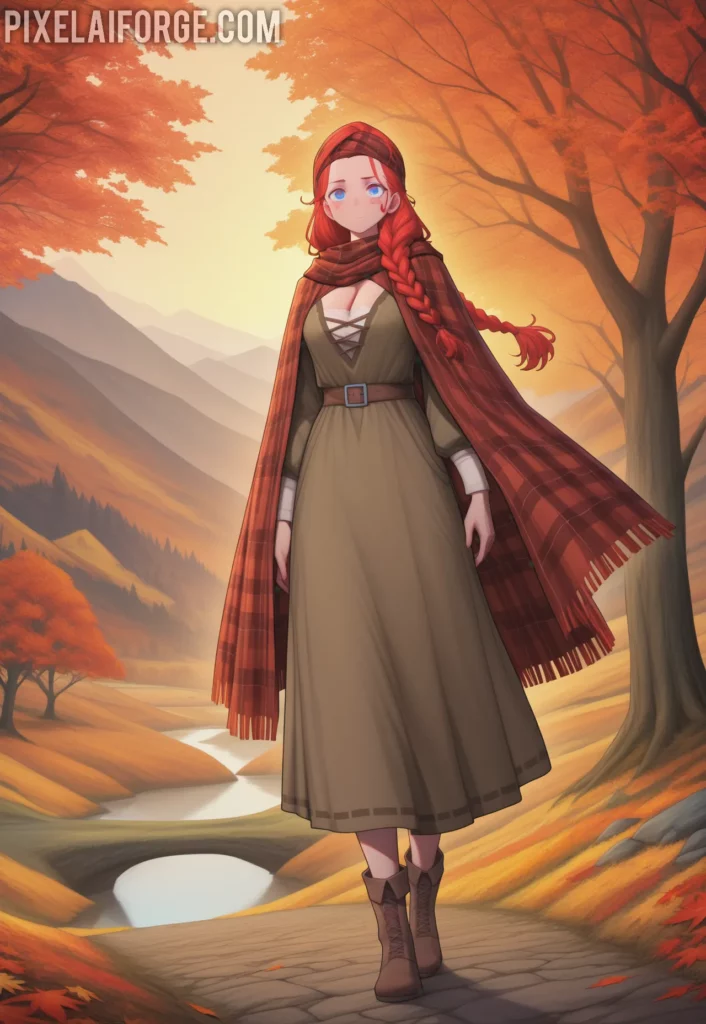 Eirwen in the Autumn Forest