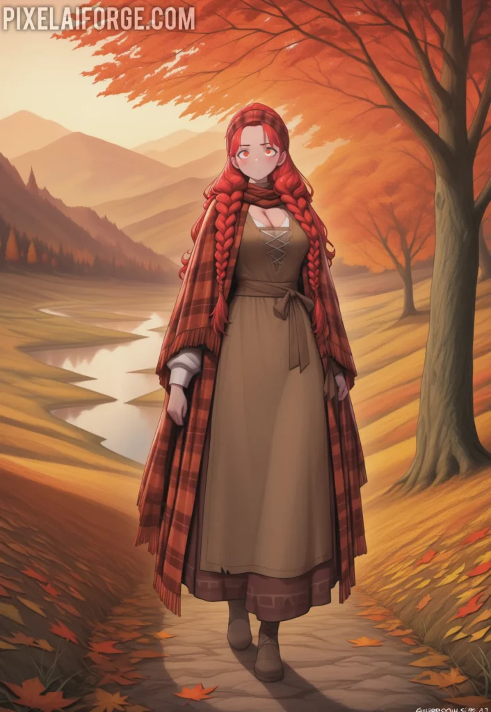 Eirwen in the Autumn Forest